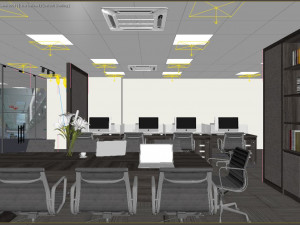 office modern interior Model 3D