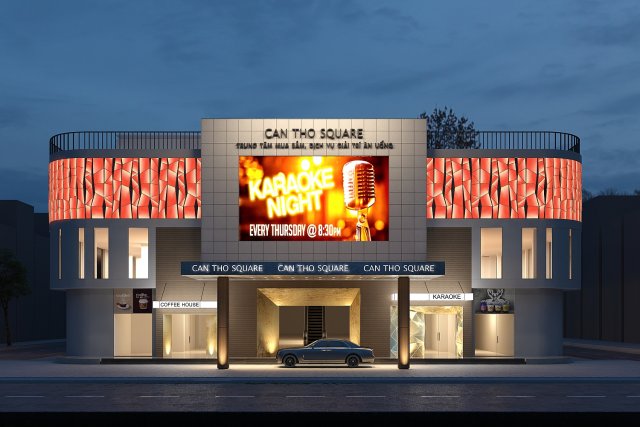 shopping mall luxury 3D Модель .c4d .max .obj .3ds .fbx .stl .blend 