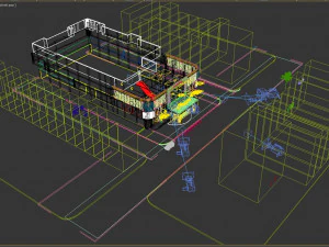 shopping mall luxury 3D Model