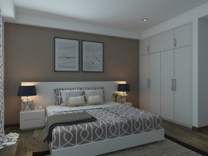 bedroom contemporist 3D मॉडल