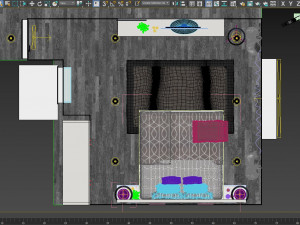 bedroom contemporist Modelo 3D