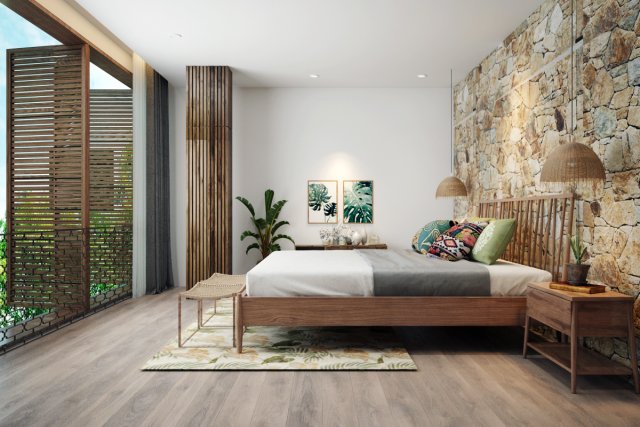 villa bedroom tropical 3D 모델 .c4d .max .obj .3ds .fbx .stl .blend 