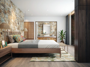 villa bedroom tropical 3D 모델