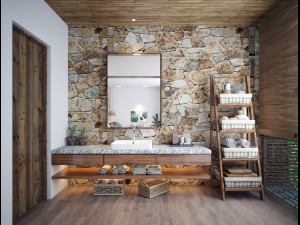 villa bedroom tropical 3D 모델