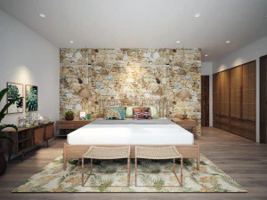 villa bedroom tropical 3D Model
