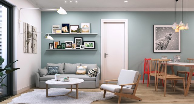 livingroom modern Modelo 3D .c4d .max .obj .3ds .fbx .stl .blend 