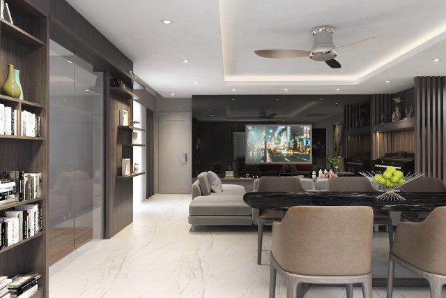 apartment livingroom modern Modelo 3D .c4d .max .obj .3ds .fbx .stl .blend 