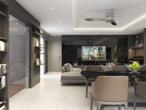 apartment livingroom modern 3D मॉडल