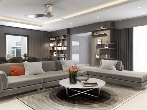 apartment livingroom modern Modelo 3D