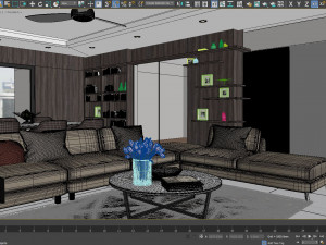 apartment livingroom modern Modelo 3D