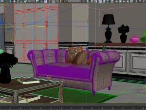 apartment livingroom tropical 3Dモデル