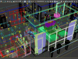 apartment livingroom tropical 3Dモデル