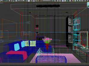 livingroom modern Modelo 3D
