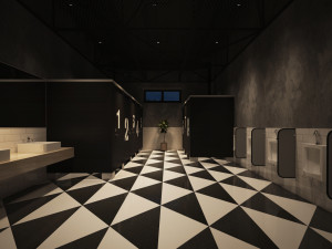 bathroom modern 3D मॉडल
