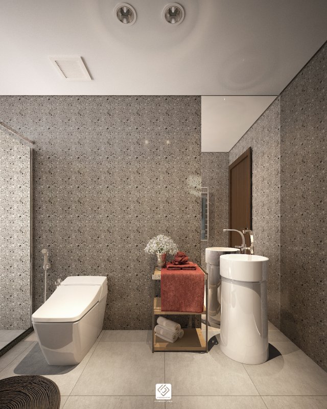 bathroom tropical 3D 模型 .c4d .max .obj .3ds .fbx .stl .blend 