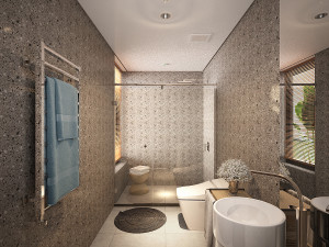 bathroom tropical 3D 模型