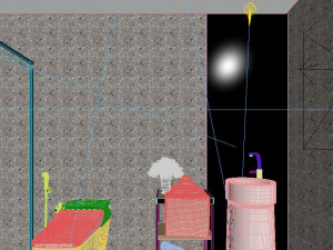 bathroom tropical 3D 模型