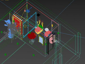 bathroom tropical 3D 模型