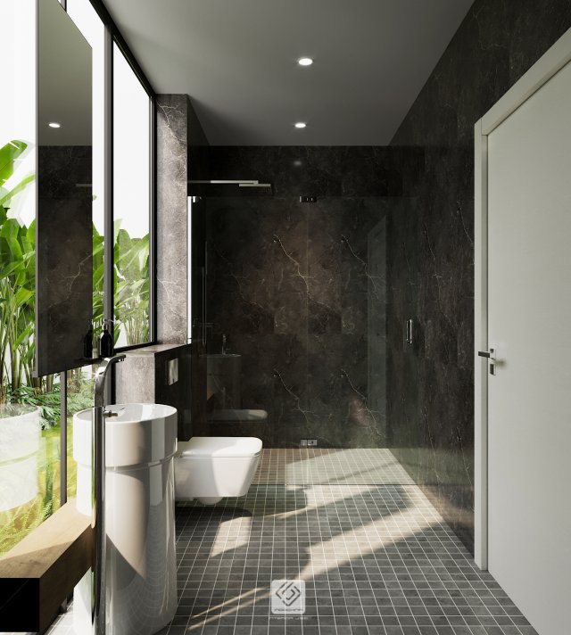 bathroom modern 3D Model .c4d .max .obj .3ds .fbx .stl .blend 