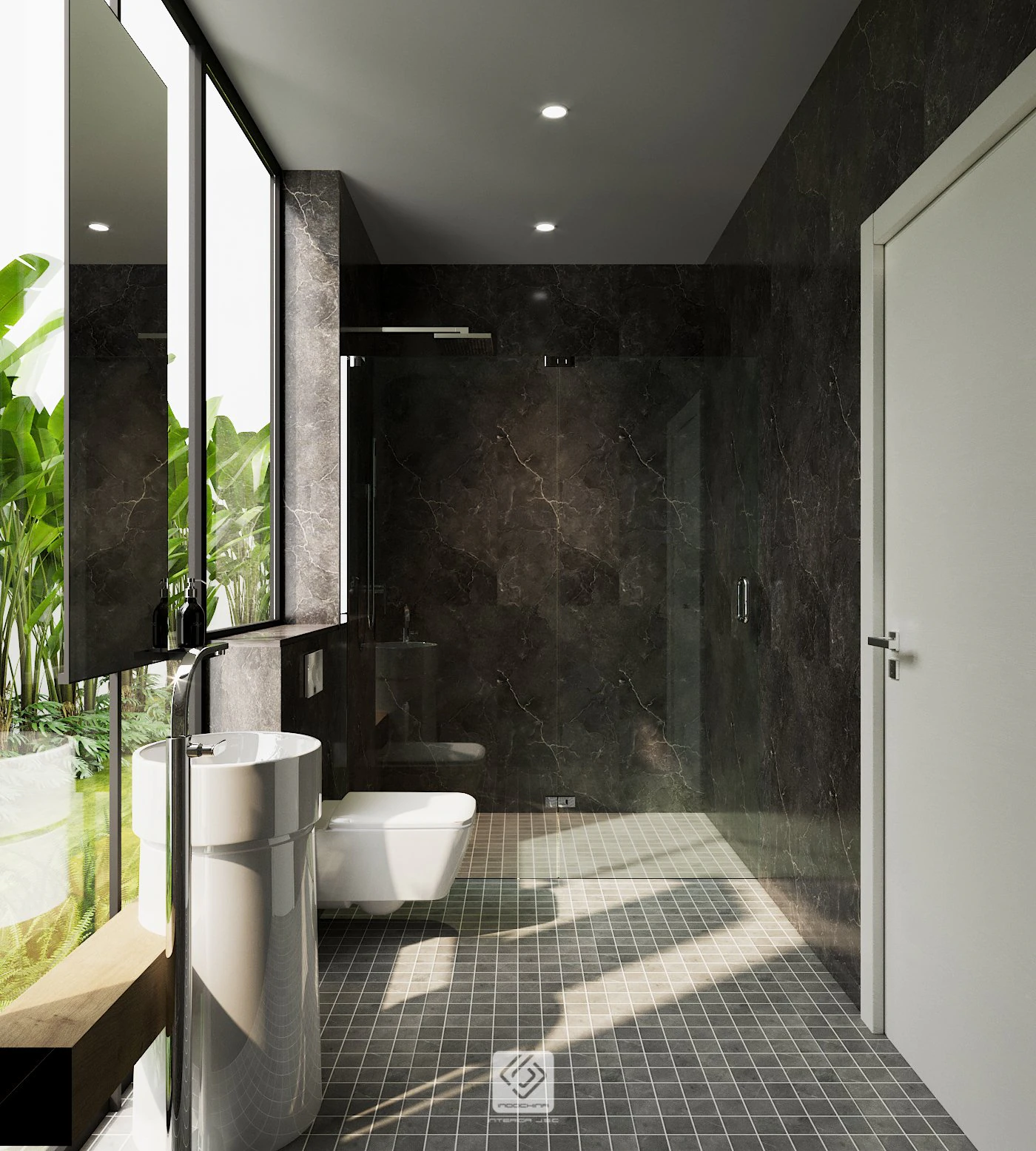 bathroom modern 3D Model .c4d .max .obj .3ds .fbx .stl .blend