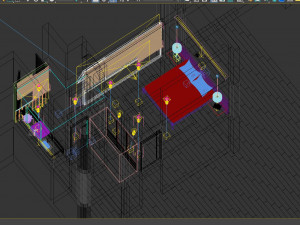 bedroom tropical Modelo 3D