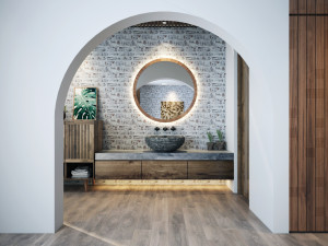 villa bedroom tropical 3D 모델