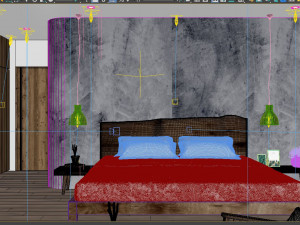 villa bedroom tropical 3D 모델