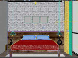 bedroom tropical 3D मॉडल