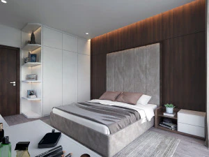 sypialnia nowoczesna Model 3D