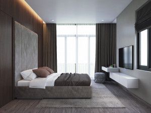 bedroom modern Model 3D