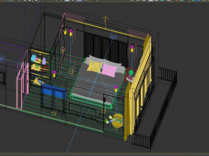 bedroom modern Model 3D