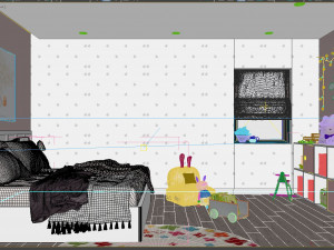 bedroom modern 3D 模型