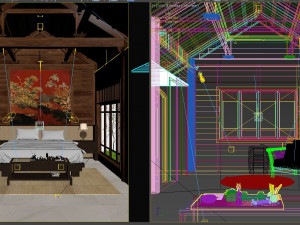 bedroom tropical 3D Model