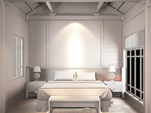 bedroom tropical 3D Model