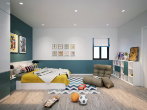 boy bedroom modern 3D Model