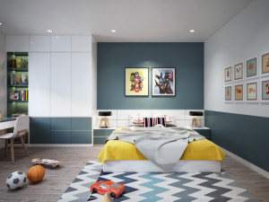 boy bedroom modern 3D मॉडल