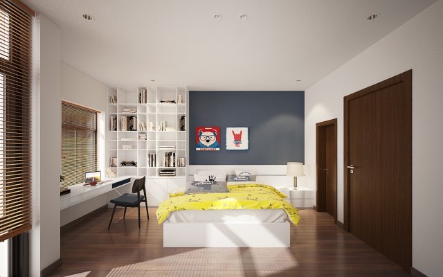 children bedroom modern Modelo 3D .c4d .max .obj .3ds .fbx .stl .blend 