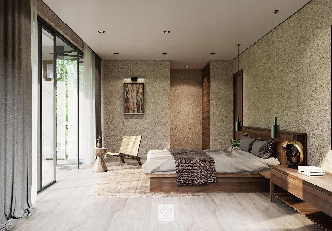 quarto tropical Modelo 3D .c4d .max .obj .3ds .fbx .stl .blend