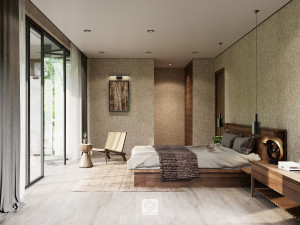 bedroom tropical 3D मॉडल