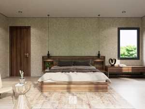 bedroom tropical 3Dモデル