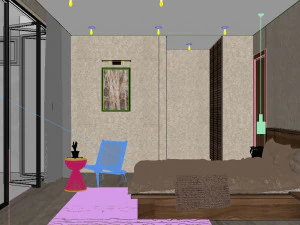 quarto tropical Modelo 3D