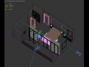 bedroom tropical 3Dモデル