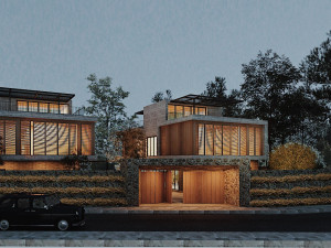 hill villa modern Modèle 3D