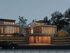 hill villa modern 3D Model