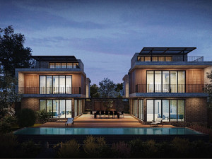 hill villa modern Modèle 3D