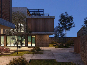 hill villa modern 3D Model