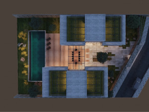 hill villa modern Modèle 3D