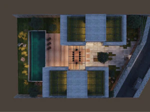 hill villa modern 3D Model