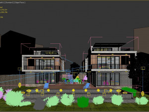 hill villa modern Modèle 3D