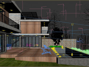 hill villa modern Modèle 3D